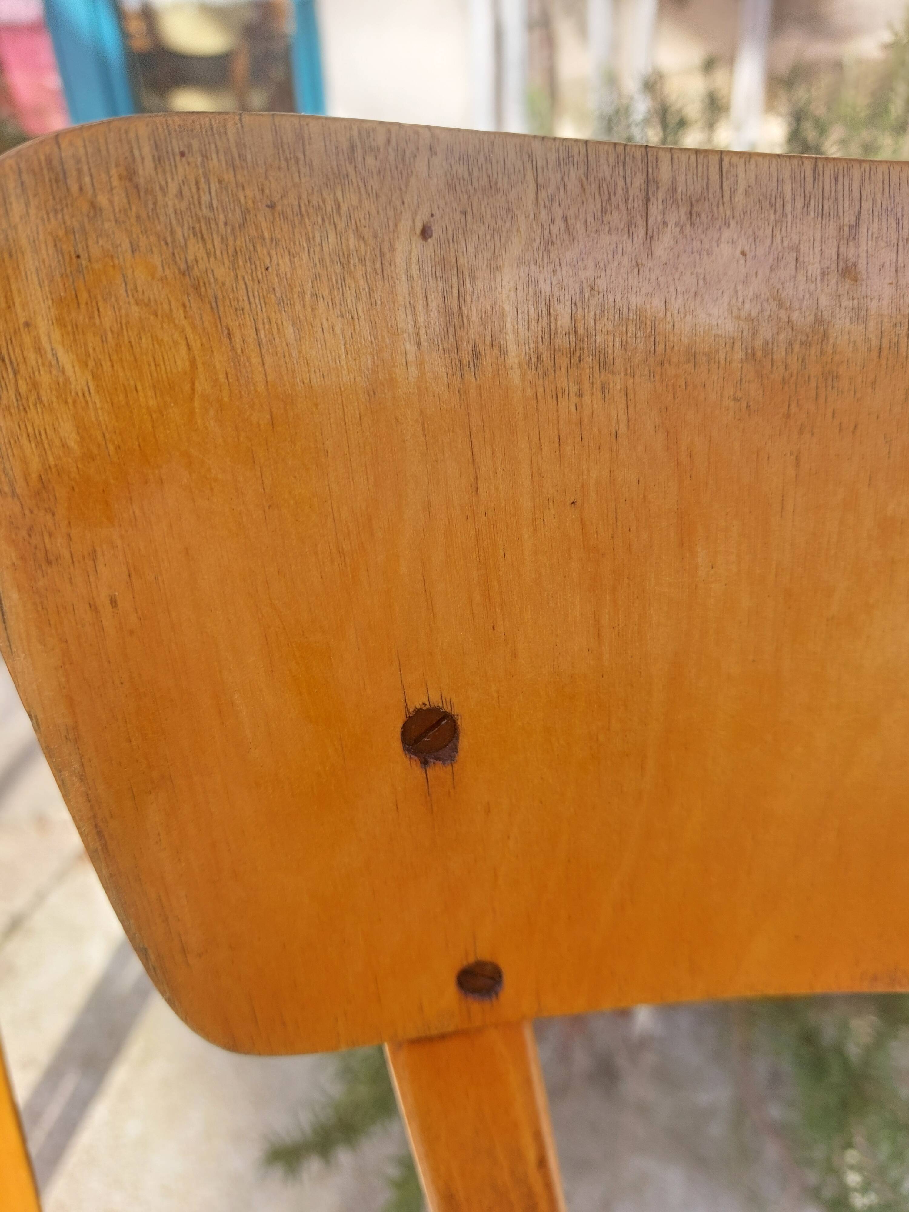 pair of Baumann bistro chairs