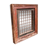 Antique Iron Jali Window Mirror Frame 62x70cm