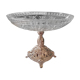 Crystal cup cut on metal stand