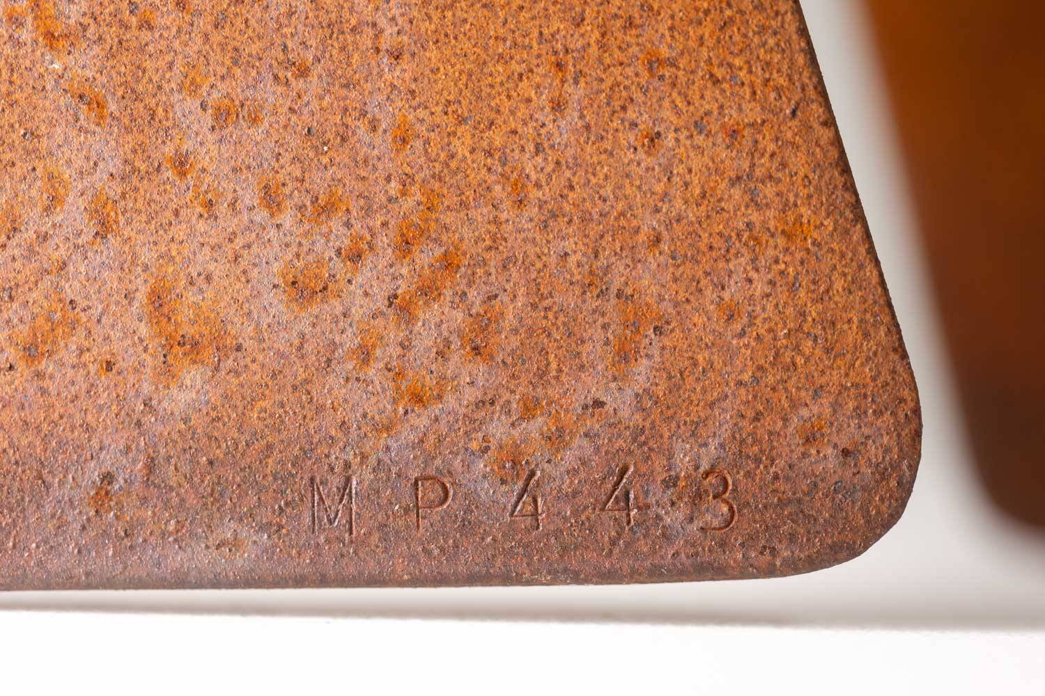 MPCEM. Abstract sculpture in corten steel. Unique piece, 2014.