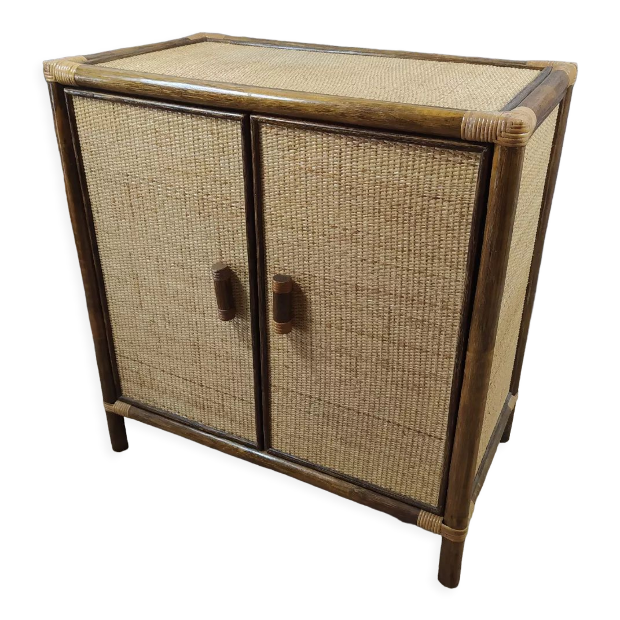 Rattan and wood furniture