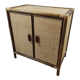 Meuble en rotin et bois