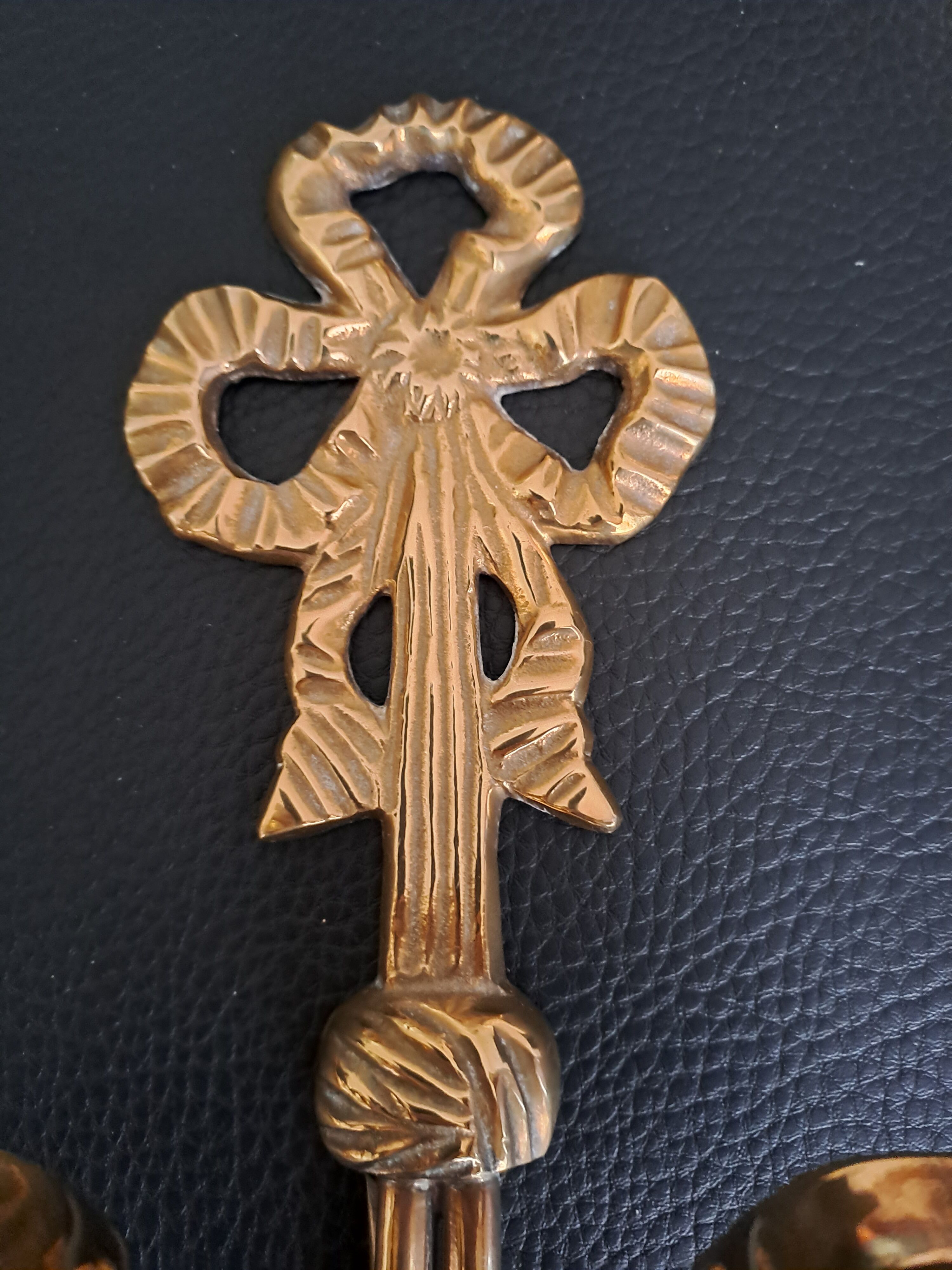 Bronze candle holders