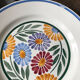 Lot de 12 assiettes fleuries