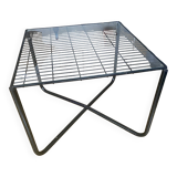 Glass x chrome coffee table