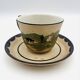 Tasse et sous-tasse basques signé Gaitaud R. Saint-Jean-de-Luz-637005