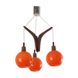 Opaline globe chandelier