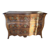 Provençal commode from the 18th century in Louis XV style made of solid walnut.