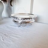 Neoclassical Style Plate Warmer Tray in Silver Metal dating from the 1950s