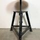 Black Industrial Workshop Swivel Stool, 1960s