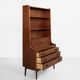 Midcentury Danish secretaire book shelf in teak by Nexø 1960s