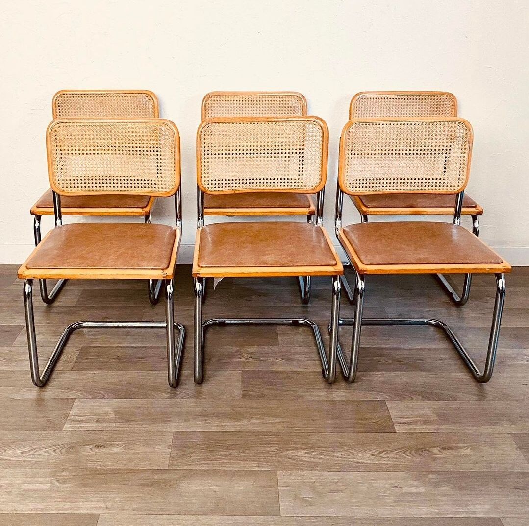 6 chaises B32 Marcel Breuer