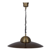 Vintage 70's italian design metal rolling chandelier