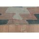1970s Vintage Turkish Handmade Wool & Cotton Green Runner Rug  73x291