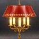Bronze Bouillotte Lamp in Solid Empire Style Five Lights * Lucien Ga
