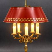 Lampe Bouillotte en Bronze Massif de Style Empire Cinq Lumières * Lucien Ga