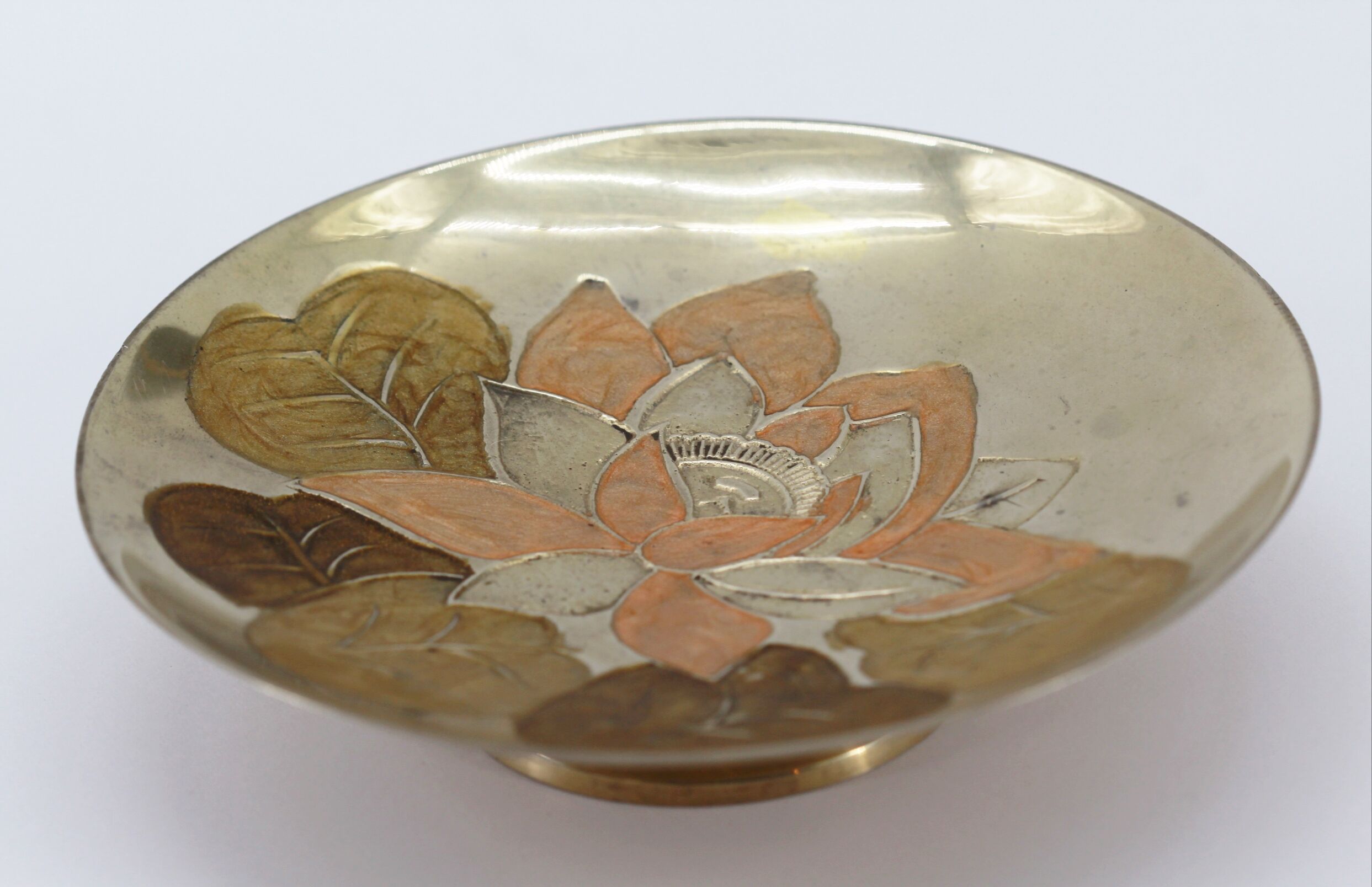 enamelled brass cup