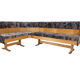 Corner sofa by Ludvik Volak for Drevopodnik Holesov 1960s