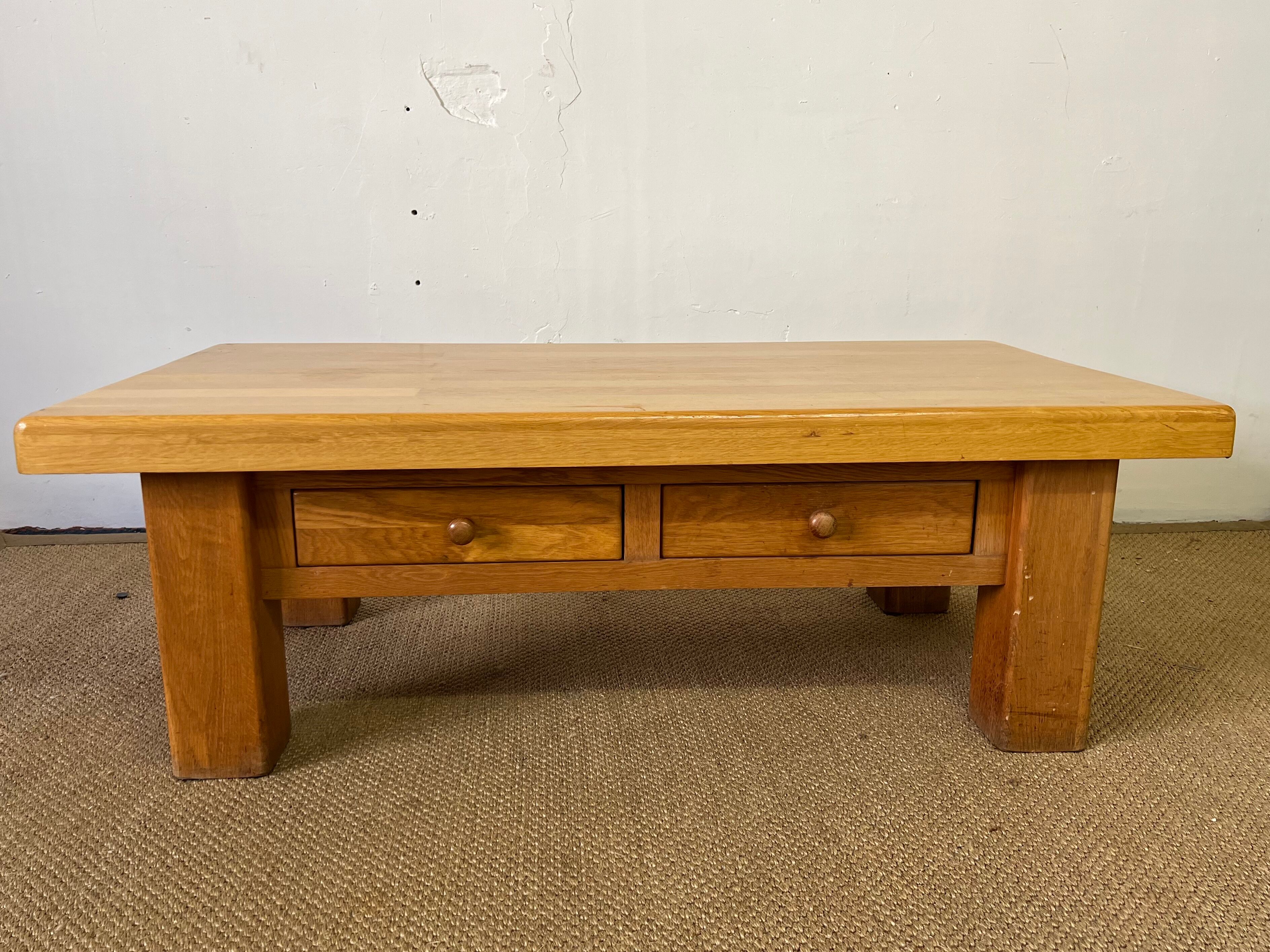 Solid wood coffee table
