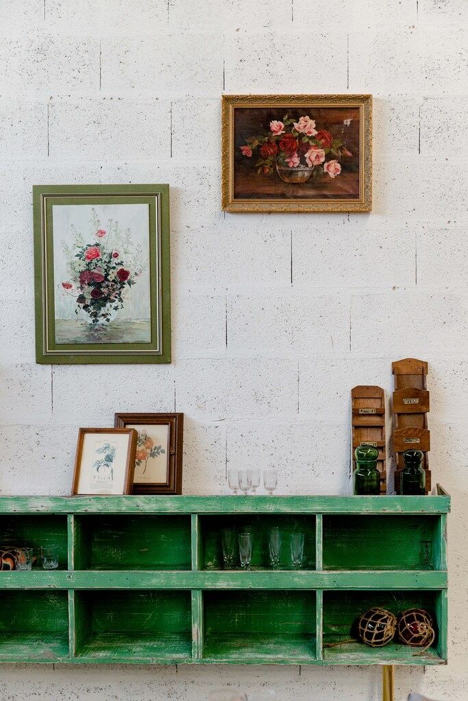 Workshop furniture – with green lockers