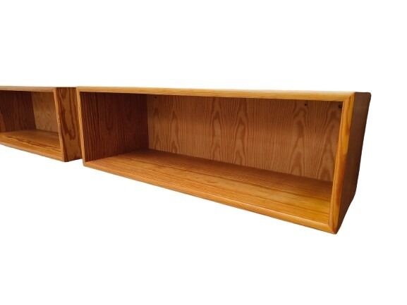 Two Mid Century floating cabinets