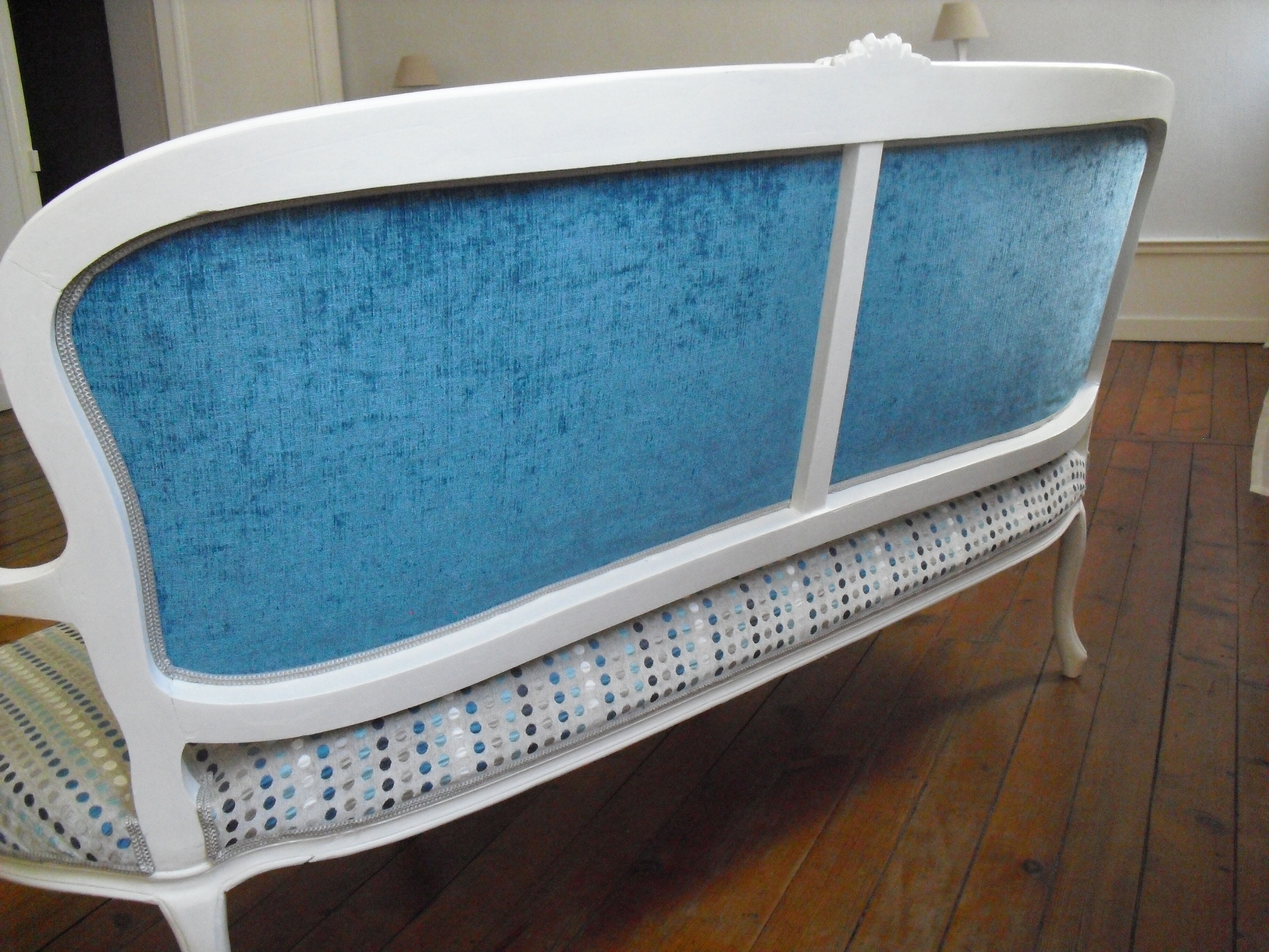 Sofa 3 places louis xv style