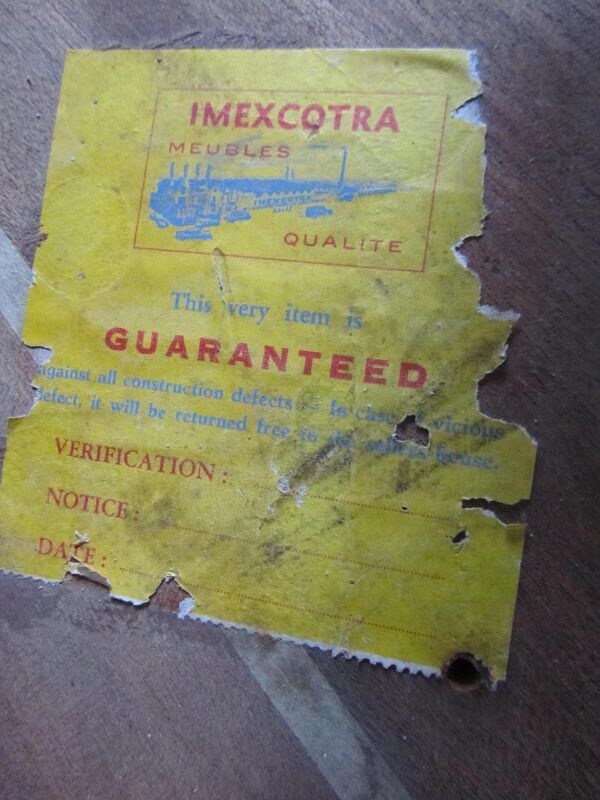 Table round blue imexcotra formica 1950