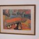 Original Swedish glazed pastel/oil on panel – abstract – glazed, vintage & framed – 86 × 66 cm (33.9" × 26.0")