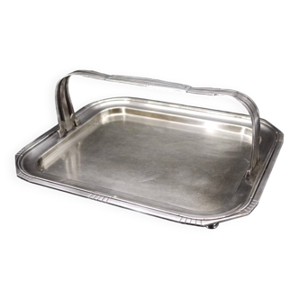 Antique French Silver Plated Tray by Durousseau & Raynaud