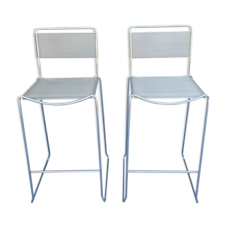 Pair of stools model Spagheti by Giandomenico Belotti,