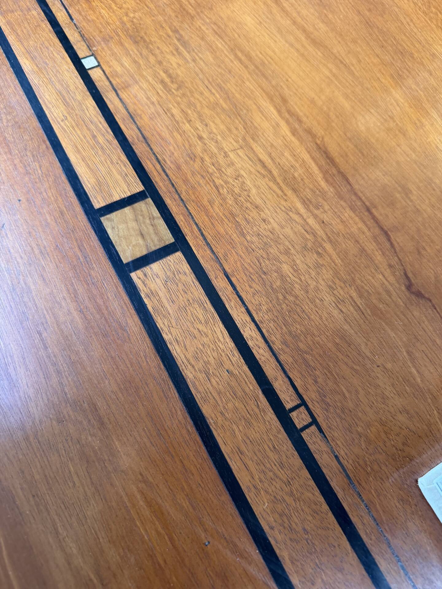 Double-sided walnut counter desk 1900