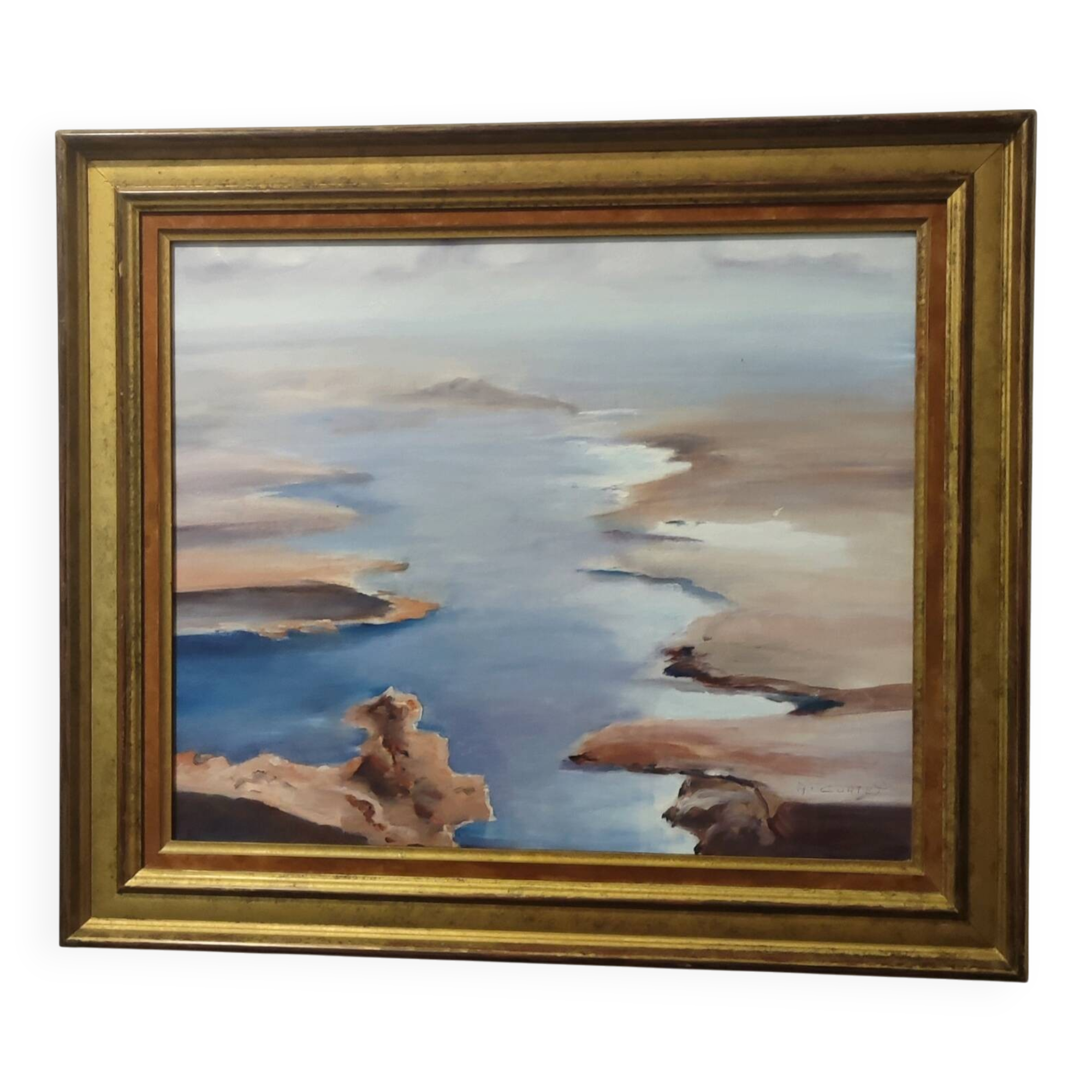 Oil painting on canvas signed