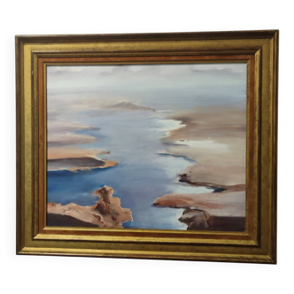 Oil painting on canvas signed