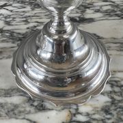Pair of silver-plated candelabra, 20th century