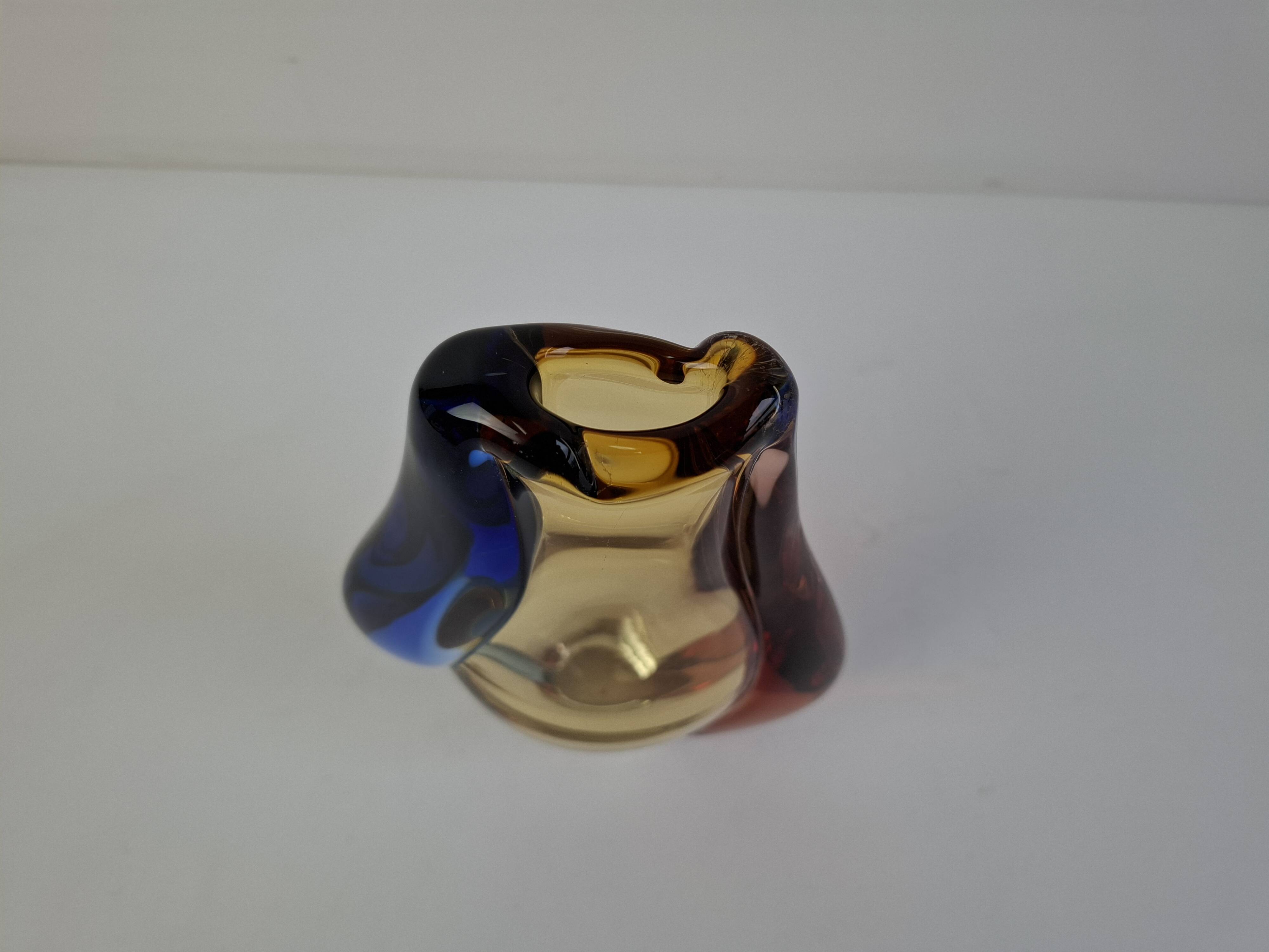 Czech art glass vase by Hana Machovska Mstisov, 1960s