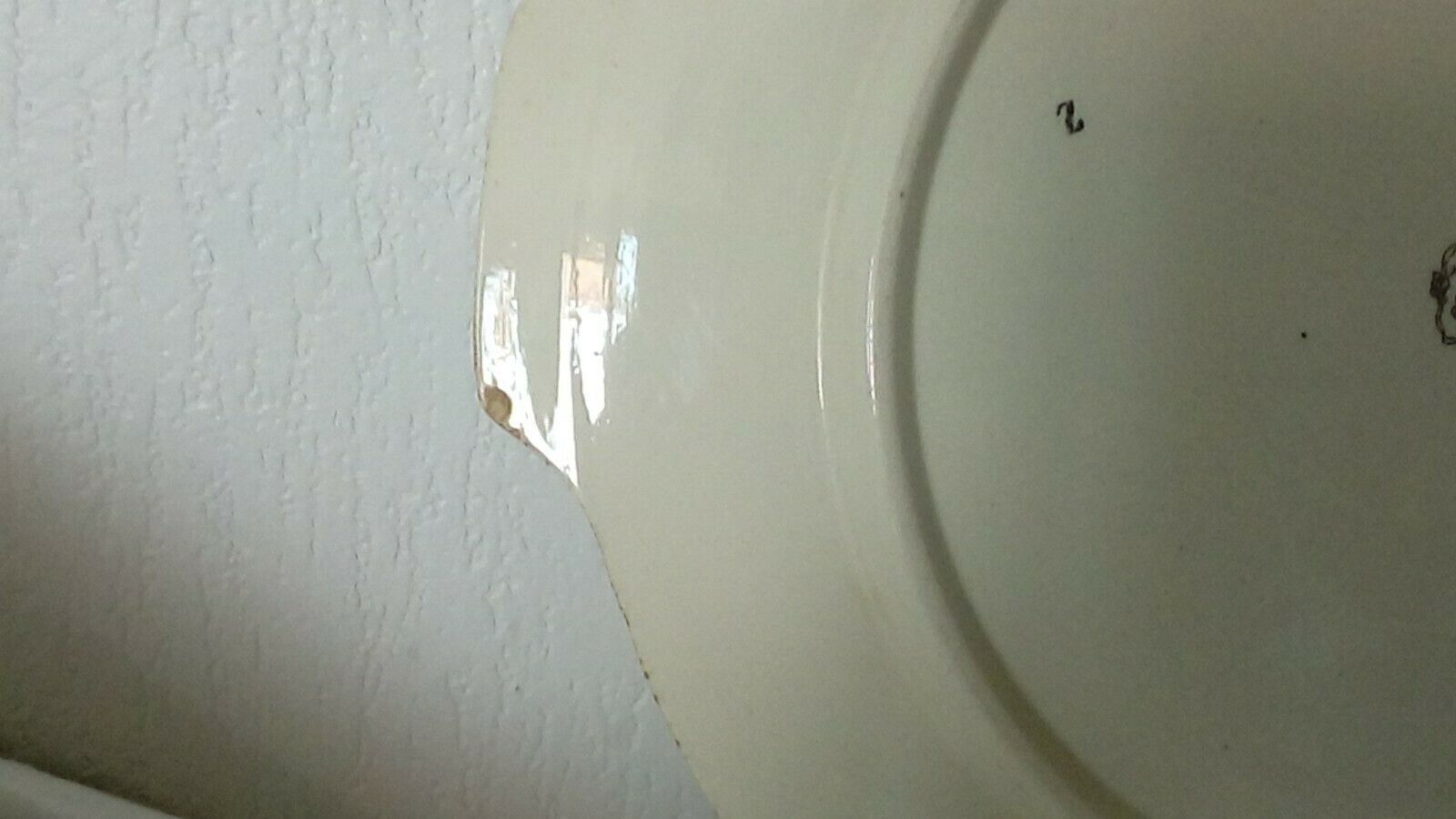 Pie dish in faience of sarreguemines model obernai