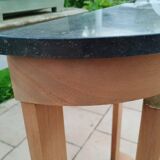Old empire style console with marble top