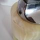 Briquet de table piezo onyx et métal doré, kogen 1970-1980