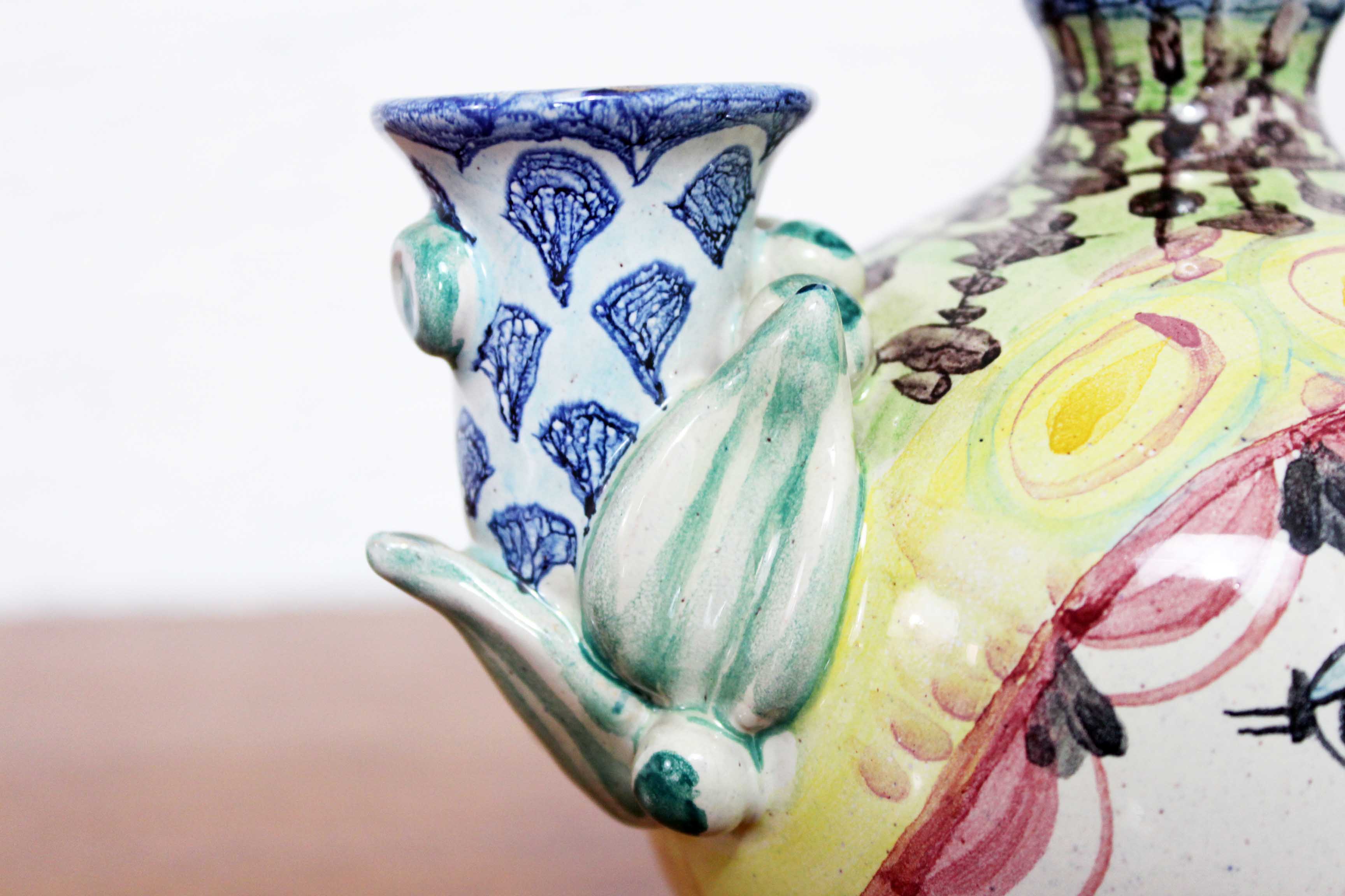 Candlestick and soliflore by Bjorn Wiinblad