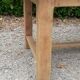 Farm table in solid oak raw wood