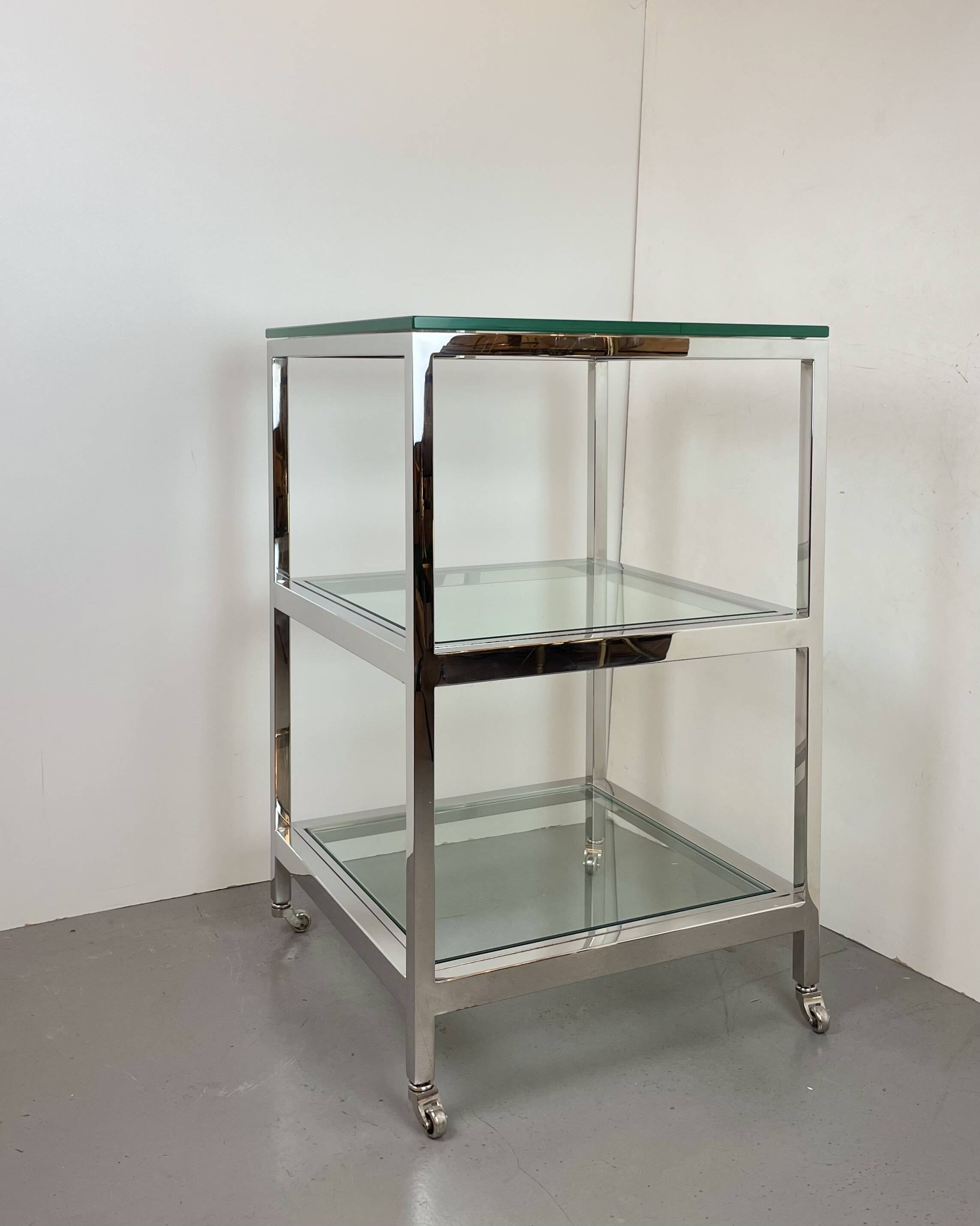 Side Table by Belgo Chrom Belgium, 1980s