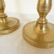 Pair of bronze candlesticks from the Restoration period, circa 1820