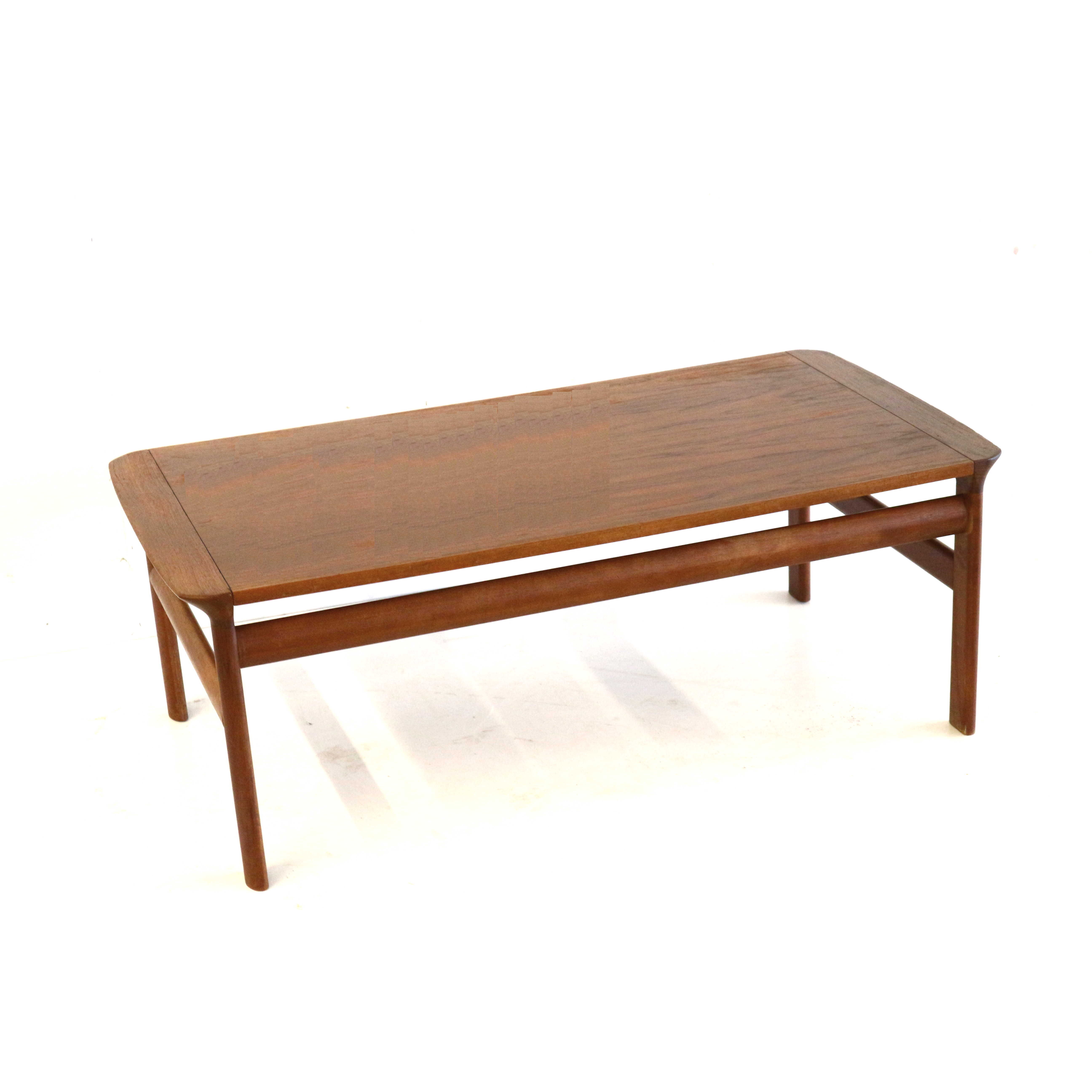 Vintage teak coffee table made in the 1960s