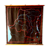 Wall map of congo silent pedagogical model ed. dossray