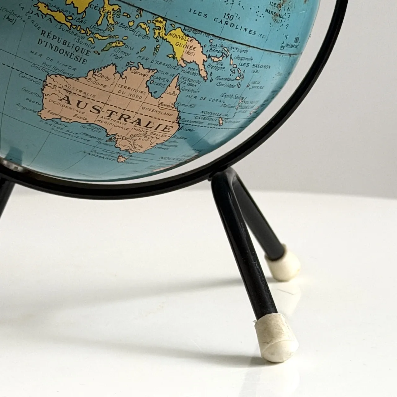 Vintage 1960s metal globe