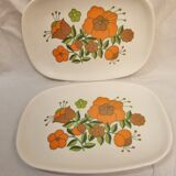 Plat mélanine de Tefal (camping 1970)