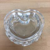 Cendrier en cristal de baccarat modèle aladin, forme cœur