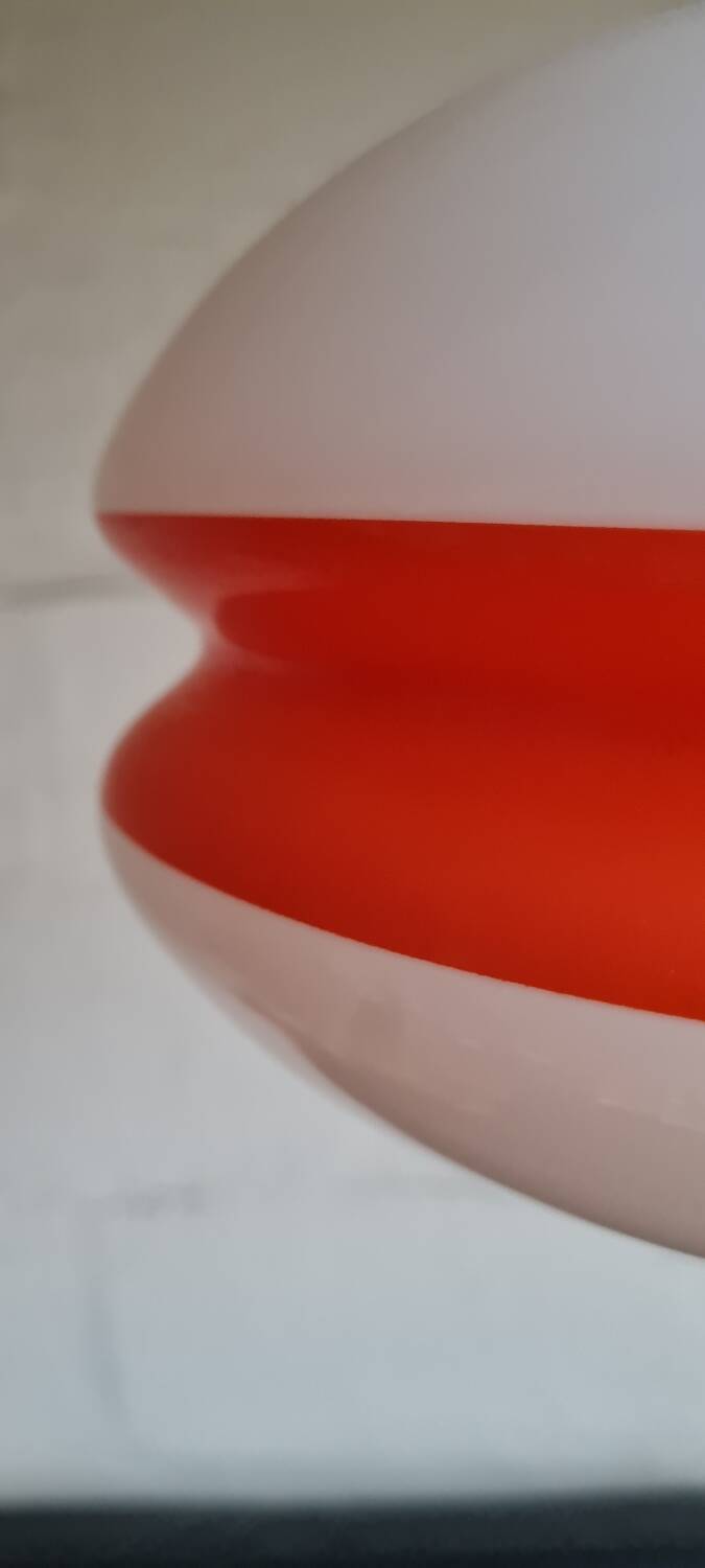 Suspension en verre opalin 1970
