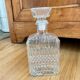 Set of 3 glass whiskey decanters