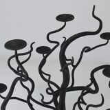 Brutalist Sculptural Chandelier Tree of Life Hand-Forged, 1970s